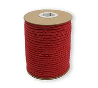 Pracht Hobby 1693-04243 - Fil macramé rouge 4 mm x 30 m, cordelette en papier recyclé pour le crochet, le tricot et la création d'accessoires de mode et d'intérieur