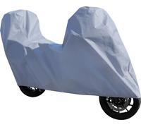 Practic Housse de protection moto 240x105x127 cm Volet de coffre étanche et respirant pour Enduro Scooter Custom Moto de voyage Sport Chopper Gris