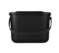 Poubelle à déchets biologiques, poubelle à compost, capacité 6 litres, noire, Mini Bini