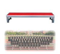 Practicable De Chœur Portable, Escalier De Scène Pliable Cadre En Acier | Surface Antidérapante, Support De Podium Et Gradins for Écoles, Églises Et Photos De Groupe(1tier)