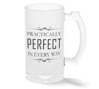 Practically Perfect in Every Way Poppins Tasse en verre Pint Givré Transparent Nouveauté Pour Bière