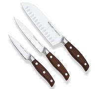 PracticDomus 3 Claveles - Set de 3 Couteaux Professionnels en Acier Inoxydable de la Gamme Norden, Premium Selection