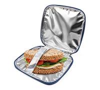 PracticDomus Porte-Sandwich Thermo-Isolant pour Enfants Iris Barcelona Modèle Snack Rico. Couleur Bleu