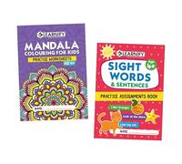 Practice Assignments Book | Mandala Colouring, Sight Words & Sentences | Set of 2 Books