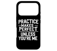 Practice Makes Perfect Funny Guitar Music Citations Coque pour iPhone 17 Pro