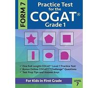 Practice Test For The Cogat Grade 1 Form 7 Level 7