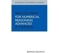 Practice Tests for Numerical Reasoning Walmsley, Bernice (Auteur)