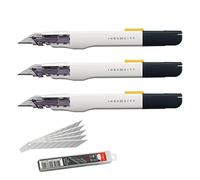 PracticTools Lot de 3 cutters professionnels haute précision Pack 3X Ingenuity