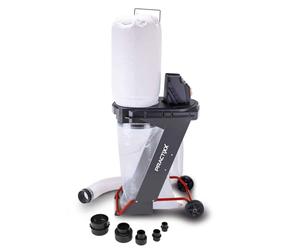 Practixx Aspirateur d'atelier PX-AS-550-550W - 5 Sacs à copeaux, 4 adaptateurs - capacité d'aspiration 1150 m³/h - Tuyau d'aspiration 2 m - Ø 100 mm - Sac de Collecte 75L