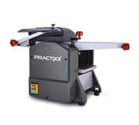 Practixx Raboteuse & Dégauchisseuse compacte PX-ADH-8 | Puissance 1250W | 2 fers en acier rapide | Largeur de rabotage 204mm | Hauteur de passage 120mm | Enlèvement des copeaux de 2 mm