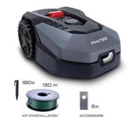 Practixx Robot tondeuse PX-RRM-600Wi ¿ Jardins jusqu¿à 600 m² ¿ Largeur de coupe 18 cm ¿ Hauteur de coupe 2 à 6 cm ¿ Bluetooth ou WiFi ¿ Autonomie 60 min