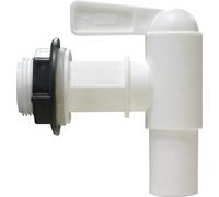 Practo 504011 Robinet pour tonneau à pluie PM/PQ en PS Blister , Blanc