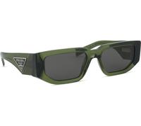 Prada Homme Prada PR 09ZS 25A40L Lunettes de soleil Acétate Vert Gris Carré Normale