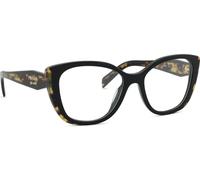 Prada Femme Prada PR B04V 3891O1 Montures optiques Acétate Noir Cat Eye Normale