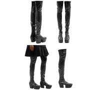PRADA Bottes Over-the-knee À Plateforme Overknee Gothique 37