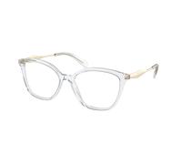 Prada Femme PR 02ZV 2AZ1O1 Montures optiques Acétate Transparent Transparent Papillon Normale