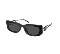Prada Femme PR 14YS 1AB5S0 Lunettes de soleil Acétate Noir Gris Carré Normale