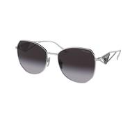 Prada Femme PR 57YS 1BC5D1 Lunettes de soleil Acier Argent Gris Géométrique Normale Ombré