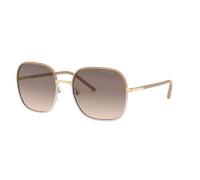 Prada Femme PR 67XS 09G3D0 Lunettes de soleil Métal Beige Marron Pillow Normale Ombré