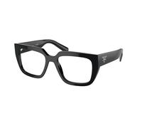 Prada Femme PR A03V 16K1O1 Montures optiques Acétate Noir Transparent Géométrique Normale