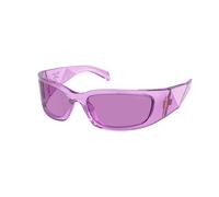 Prada Femme PR A14S 13R30G Lunettes de soleil Acétate Transparent Violet Papillon Normale