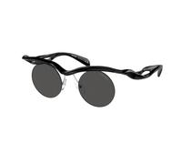 Prada Femme PR A24S 1AB5S0 Lunettes de soleil Injecté Noir Gris Ronde Normale