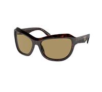 Prada Femme PR A27S 17N70G Lunettes de soleil Acétate Tortue Vert Papillon Normale