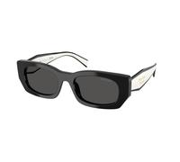 Prada Femme PR B05S 09Q08Z Lunettes de soleil Acétate Noir Gris Pillow Normale
