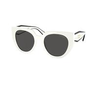 Prada Femme Prada PR 14WS 1425S0 Lunettes de soleil Acétate Blanc Gris Cat Eye Normale