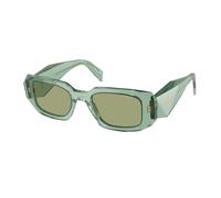 Prada Femme Prada PR 17WS 11R10E Lunettes de soleil Acétate Vert Vert Carré Normale Miroir
