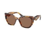 Prada Femme Prada PR 19ZS 14L06B Lunettes de soleil Acétate Tortue Marron Pillow Normale