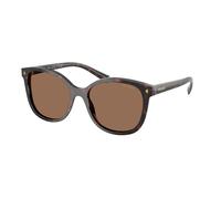 Prada Femme Prada PR 22ZS 17N06B Lunettes de soleil Acétate Tortue Marron Carré Normale