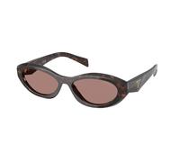 Prada Femme Prada PR 26ZS 17N60B Lunettes de soleil Acétate Tortue Marron Géométrique Normale