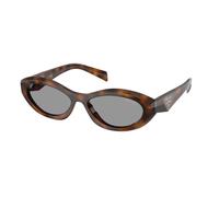 Prada Femme Prada PR 26ZS 20D50Q Lunettes de soleil Acétate Havane Gris Géométrique Normale