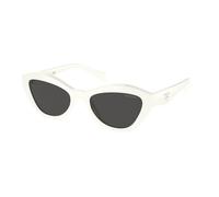 Prada Femme Prada PR A02S 17K08Z Lunettes de soleil Acétate Blanc Gris Papillon Normale