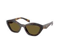 Prada Femme Prada PR A02S 17N09Z Lunettes de soleil Acétate Tortue Marron Papillon Normale