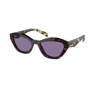 Prada Femme Prada PR A02S 17N50B Lunettes de soleil Acétate Tortue Violet Papillon Normale Miroir