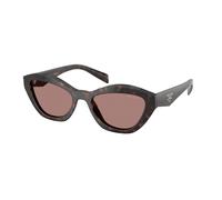 Prada Femme Prada PR A02S 17N60B Lunettes de soleil Acétate Tortue Marron Papillon Normale