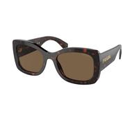 Prada Femme Prada PR A08S 16N5Y1 Lunettes de soleil Acétate Marron Marron Ronde Normale