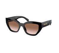 Prada Femme Prada PR A09S 1AB0A6 Lunettes de soleil Acétate Noir Marron Papillon Normale Ombré