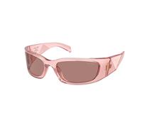 Prada Femme Prada PR A14S 19Q10D Lunettes de soleil Acétate Rose Marron Papillon Normale