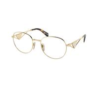 Prada Femme Prada PR A50V ZVN1O1 Montures optiques Métal Or Ronde Normale