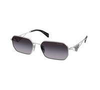 Prada Femme Prada PR A51S 1BC90A Lunettes de soleil Acier Argent Gris Géométrique Normale Ombré