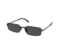 Prada Femme Prada PR A60S 1AB5S0 Lunettes de soleil Métal Noir Gris Carré Normale