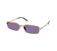 Prada Femme Prada PR A60S 7OE01O Lunettes de soleil Métal Marron Violet Carré Normale