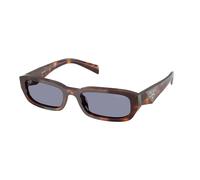 Prada Femme Prada PR B06S 15W03N Lunettes de soleil Acétate Tortue Gris Carré Normale
