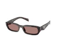 Prada Femme Prada PR B06S 17N60B Lunettes de soleil Acétate Tortue Marron Carré Normale