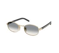 Prada Femme Prada PR B53S ZVN02C Lunettes de soleil Métal Or Gris Ronde Normale Ombré
