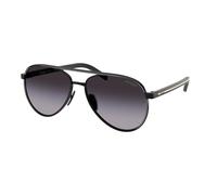 Prada Femme Prada PR B57S AAV90A Lunettes de soleil Acier Noir Gris Pilote Normale Ombré