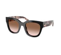 Prada Femme Prada PR C04S 28F90P Lunettes de soleil Acétate Noir Marron Carré Normale Ombré